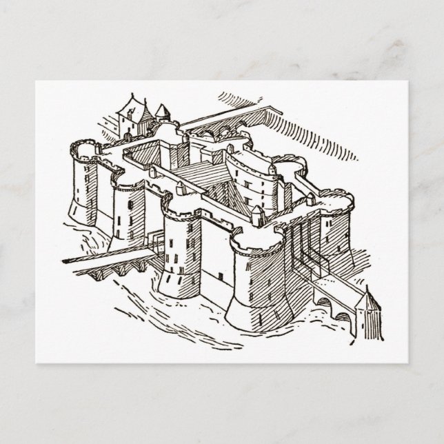 Bastille prisonParis Postcard (Front)