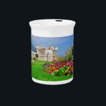 Bastion of Menton in France Beverage Pitcher<br><div class="desc">Bastion of Menton on the french riviera where the museum Jean Cocteau. France,  region Provence,  department Alpes Maritimes</div>