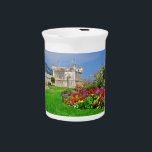 Bastion of Menton in France Beverage Pitcher<br><div class="desc">Bastion of Menton on the french riviera where the museum Jean Cocteau. France,  region Provence,  department Alpes Maritimes</div>