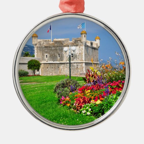 Bastion of Menton in France Metal Ornament