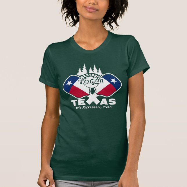Bastrop Pickleball, Texas (dark shirts) T-Shirt (Front)