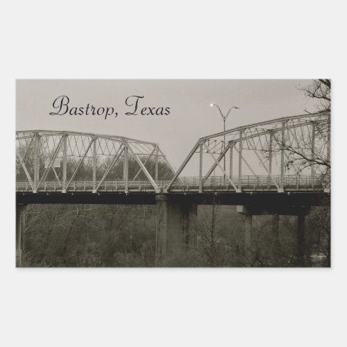 Bastrop Texas Old Iron Bridge Sticker