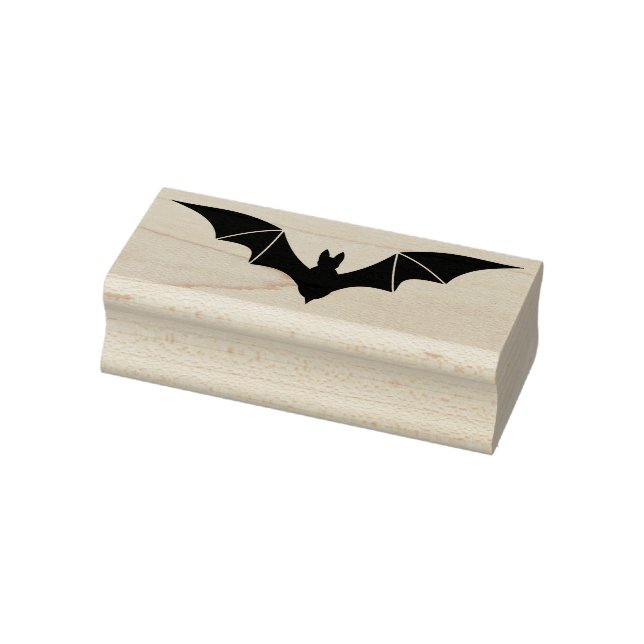 Bat 2 silhouette art stamp (Stamp)