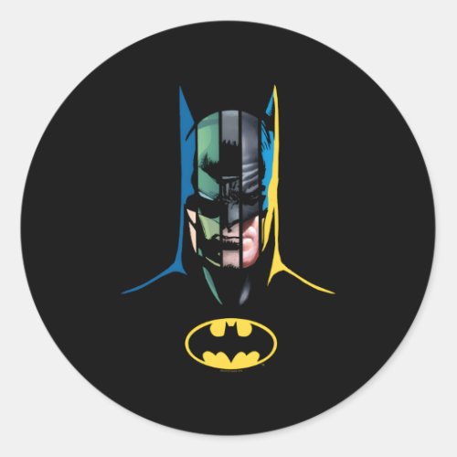 Bat 80 Years Y Faces Classic Round Sticker