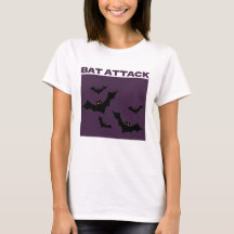 Bat Attack Cute Halloween Spooky Tee