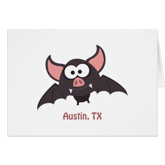 Bat - Austin, Texas Cards (Front Horizontal)