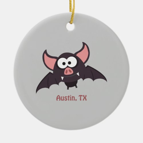 Bat _ Austin Texas Ceramic Ornament