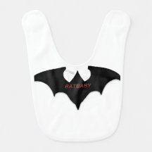 Bat baby bib