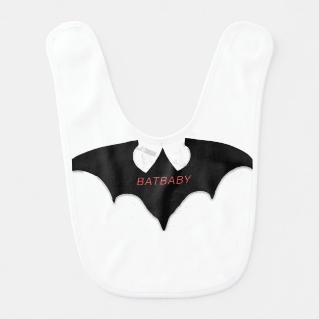 Bat baby bib (Front)