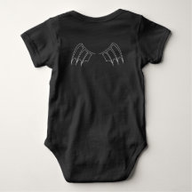 Bat Baby Bodysuit - Wings on back Personalized