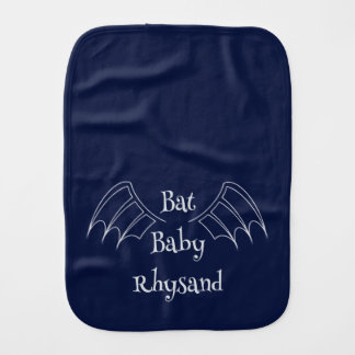 Bat Baby Burp Cloth Personalized