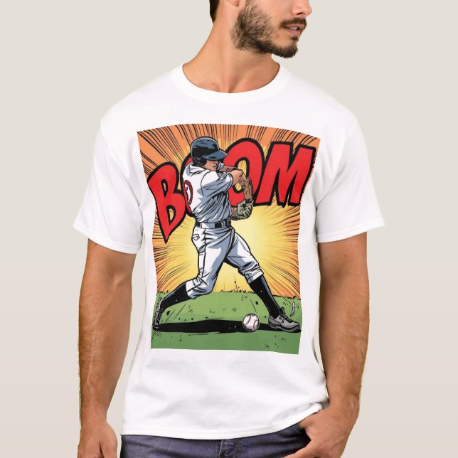 Bat Ball Boom T20 Cricket Graphic Tee (Front)