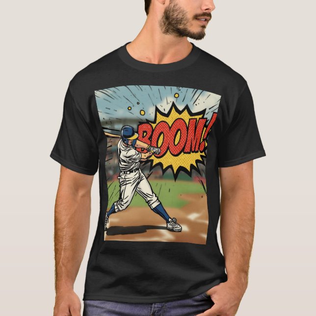 Bat Ball Boom T20 Cricket Graphic Tee (Front)