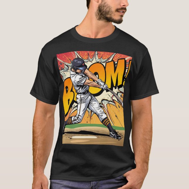 Bat Ball Boom T20 Cricket Graphic Tee (Front)