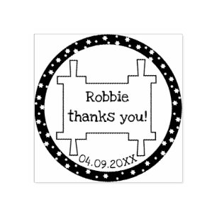 Bat Bar Mitzvah Stars and Torah Stamp