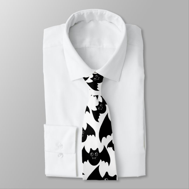 Bat, Bat Neck Tie (Tied)