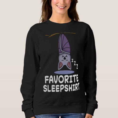 Bat Bats Nap Sleeping Sleep Pajama Nightgown Sweatshirt