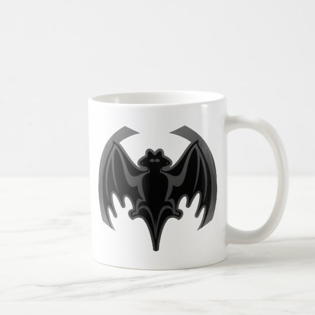 Bat Black Inv The MUSEUM Zazzle Gifts Coffee Mug (Right)