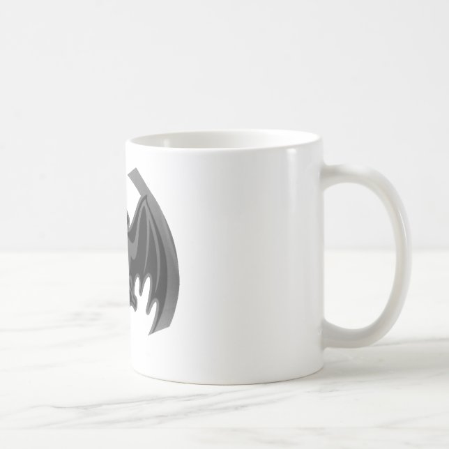 Bat Black Inv The MUSEUM Zazzle Gifts Coffee Mug (Right)