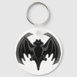 Bat Black Inv The MUSEUM Zazzle Gifts Keychain