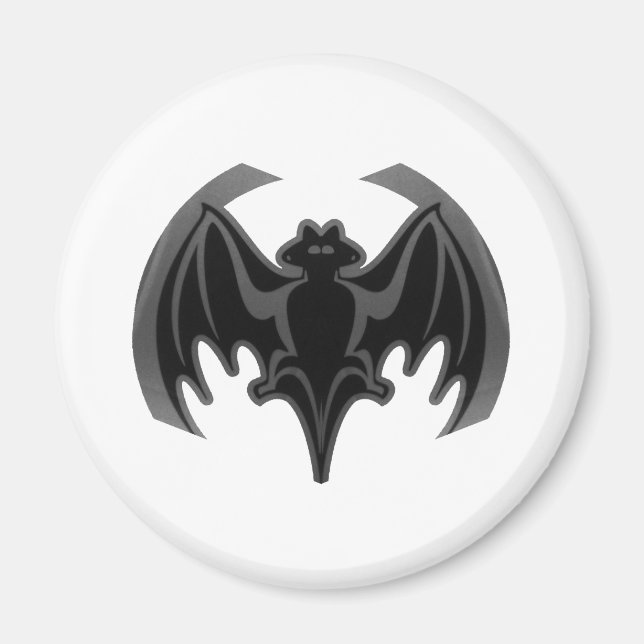 Bat Black Inv The MUSEUM Zazzle Gifts Magnet (Front)