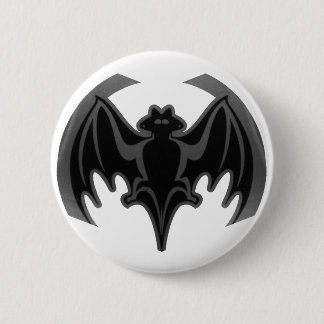 Bat Black Inv The MUSEUM Zazzle Gifts Pinback Button