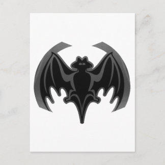 Bat Black Inv The MUSEUM Zazzle Gifts Postcard
