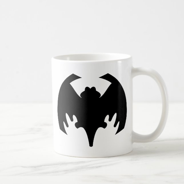 Bat Black The MUSEUM Zazzle Gifts Coffee Mug (Right)