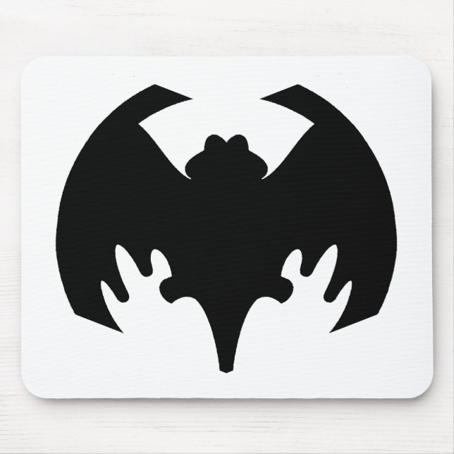 Bat Black The MUSEUM Zazzle Gifts Mouse Pad (Front)