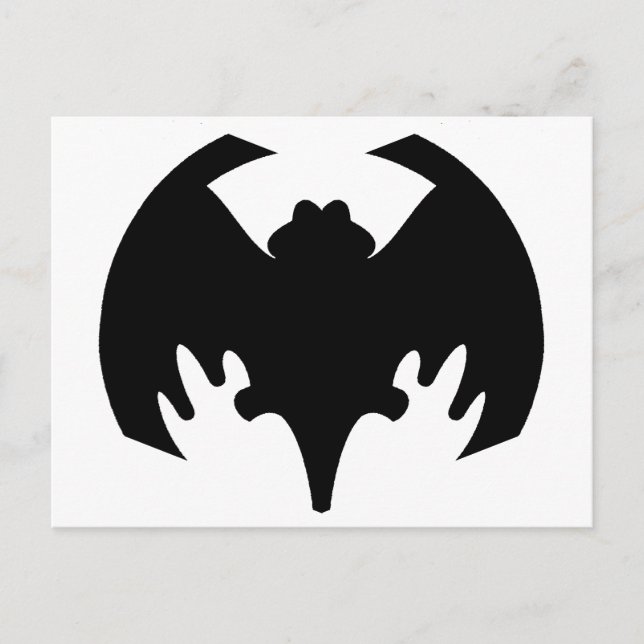 Bat Black The MUSEUM Zazzle Gifts Postcard (Front)