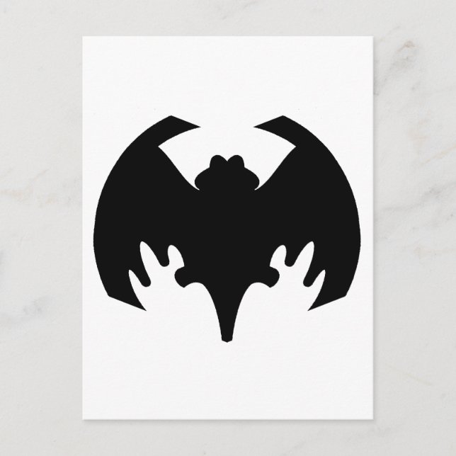 Bat Black The MUSEUM Zazzle Gifts Postcard (Front)