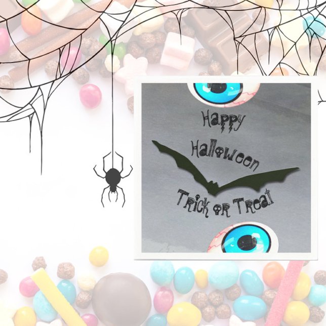 Bat Blood Shot Eyeballs Smokey Road Napkins (Creator Uploaded)