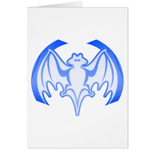 Bat Blue Inv The MUSEUM Zazzle Gifts (Front)