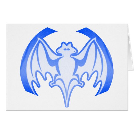 Bat Blue Inv The MUSEUM Zazzle Gifts (Front Horizontal)