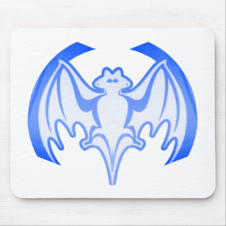 Bat Blue Inv The MUSEUM Zazzle Gifts Mouse Pad