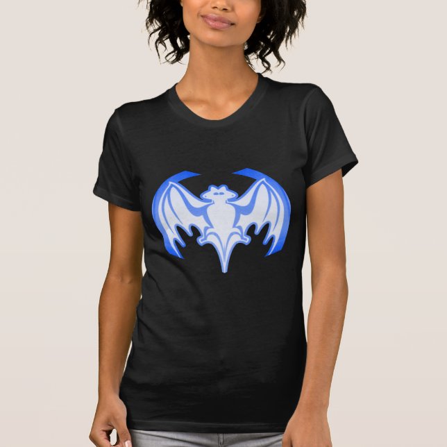 Bat Blue Inv The MUSEUM Zazzle Gifts T-Shirt (Front)