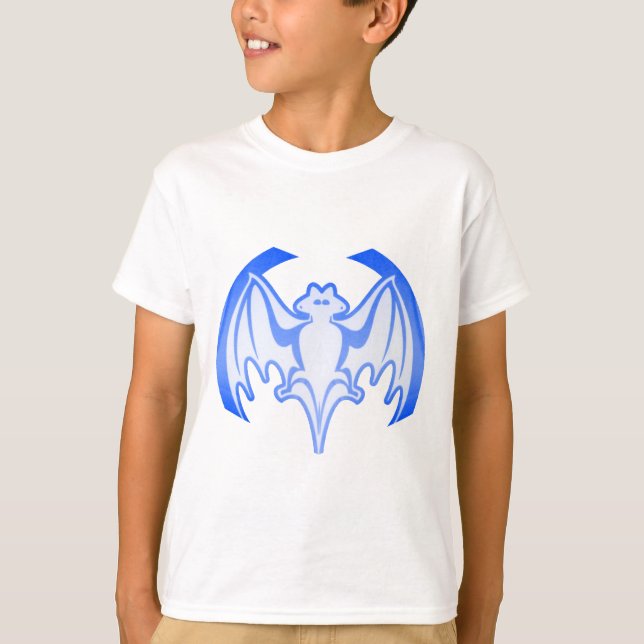 Bat Blue Inv The MUSEUM Zazzle Gifts T-Shirt (Front)