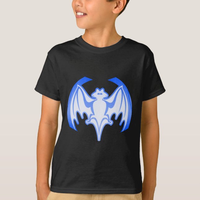 Bat Blue Inv The MUSEUM Zazzle Gifts T-Shirt (Front)