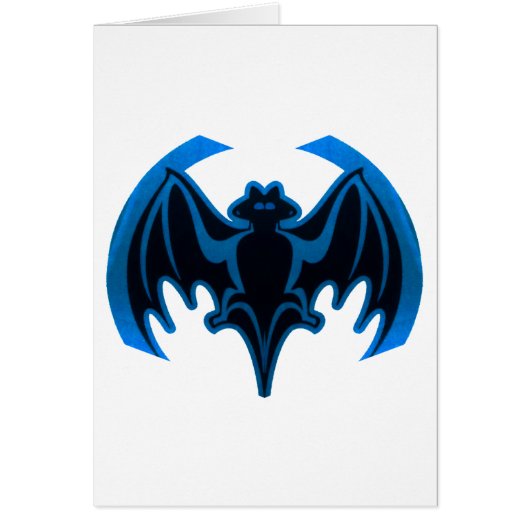 Bat Blue The MUSEUM Zazzle Gifts (Front)