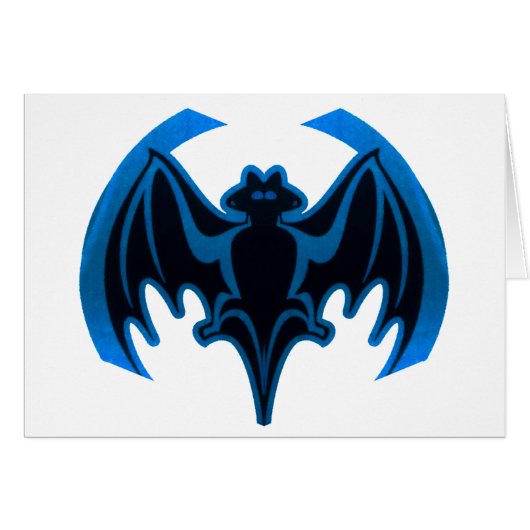 Bat Blue The MUSEUM Zazzle Gifts (Front Horizontal)
