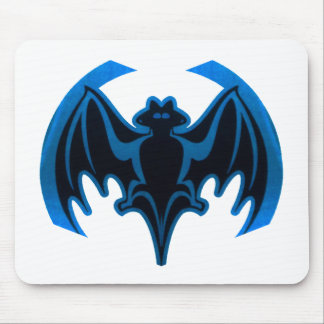 Bat Blue The MUSEUM Zazzle Gifts Mouse Pad