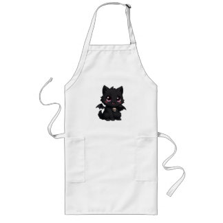 - "Bat Cat Blaze" Long Apron