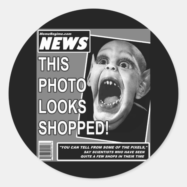 Bat Child Chicanery Classic Round Sticker (Front)