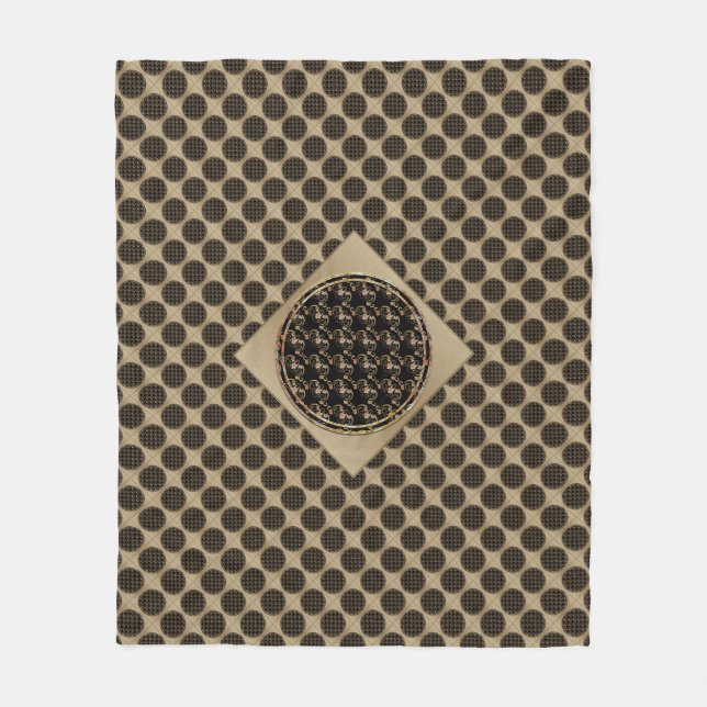 Bat Chinese Symbol Fleece Blanket (Front)