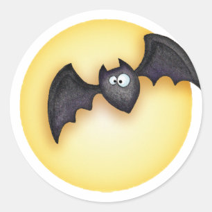 Bat Classic Round Sticker