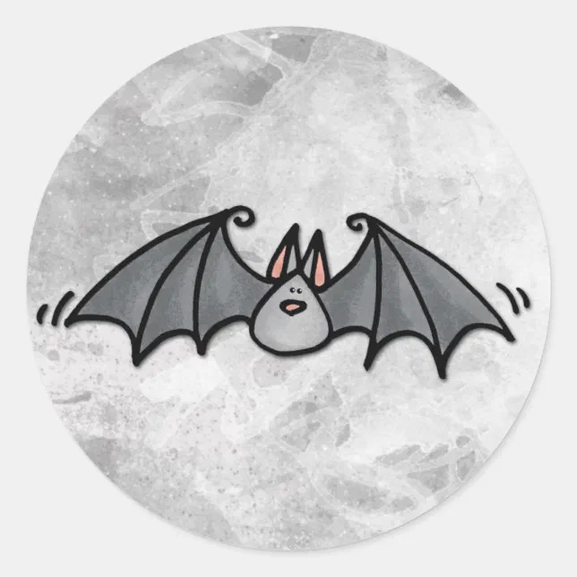 bat classic round sticker | Zazzle