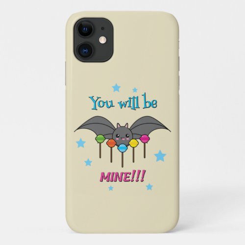 Bat Craving Lollipops _ You Will Be Mine iPhone 11 Case