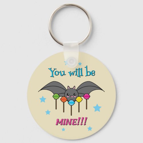 Bat Craving Lollipops _ You Will Be Mine Keychain