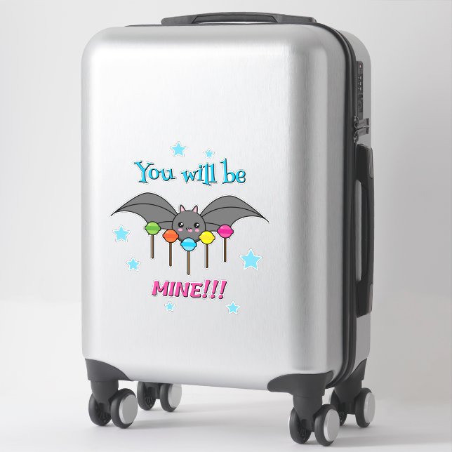 Bat Craving Lollipops - You Will Be Mine Sticker (Suitcase)