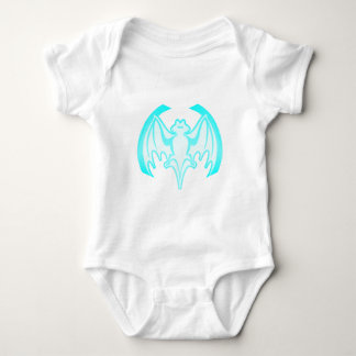 Bat Cyan Inv The MUSEUM Zazzle Gifts Baby Bodysuit